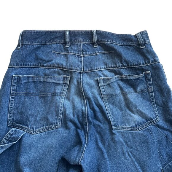 VTG Y2K 725 Originals Blue Carpenter Men's Jeans Size: 34 - Picture 4 of 9